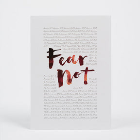 Fear Not A4 Poster